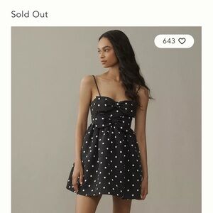 Sachin + Babi Black and White Polka Dot Mini Dress